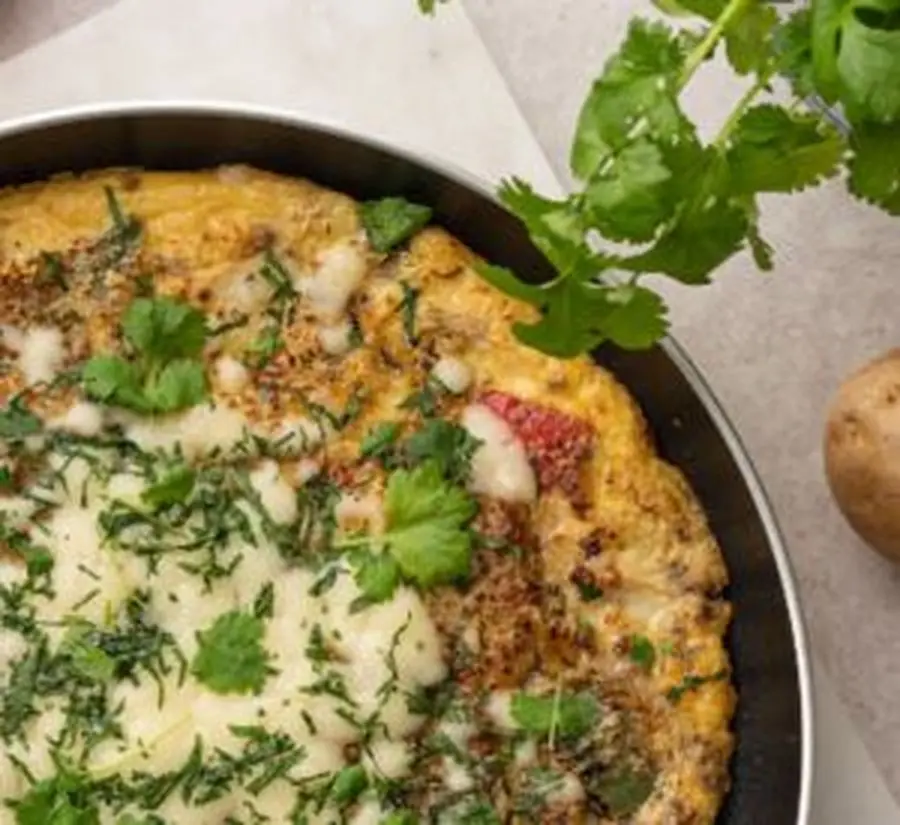 Przepis na Frittata z ziemniakami i papryką. Czyli Jak ugotować i jak przygotować Frittata z ziemniakami i papryką.