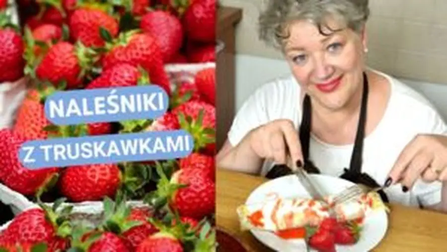 Przepis na Naleśniki z truskawkami . Czyli Jak ugotować i jak przygotować Naleśniki z truskawkami .