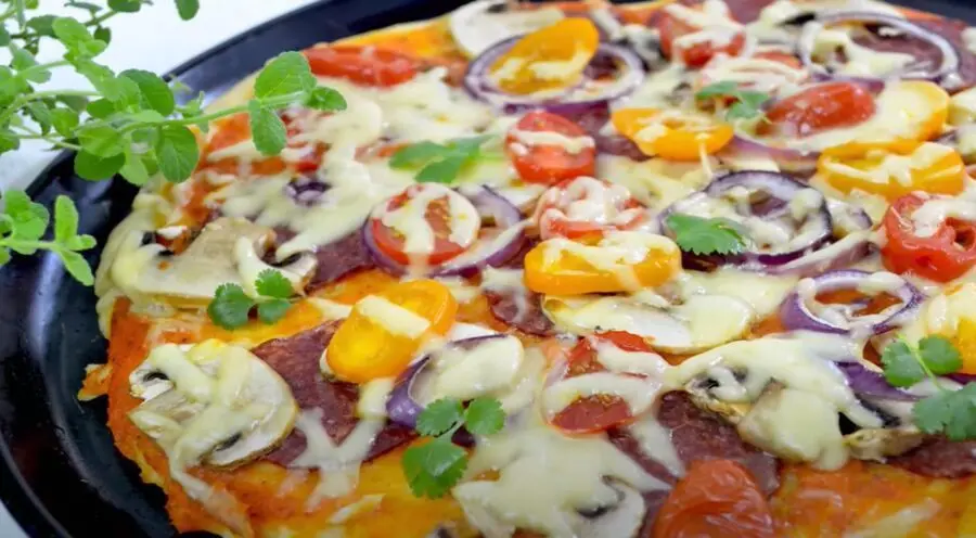 Przepis na Pizza bez drożdży . Czyli Jak ugotować i jak przygotować Pizza bez drożdży .