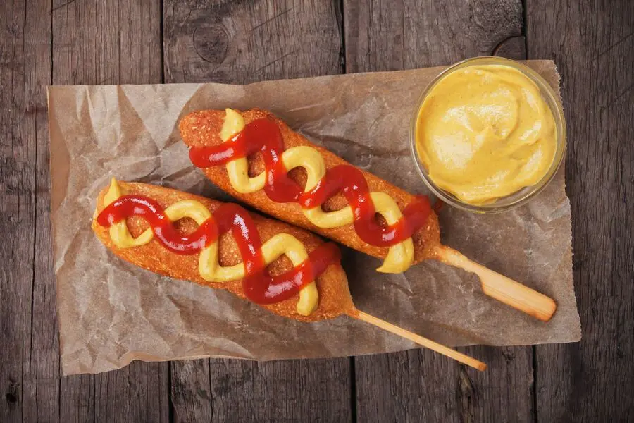 Przepis na Domowe corndogi. Czyli Jak ugotować i jak przygotować Domowe corndogi.