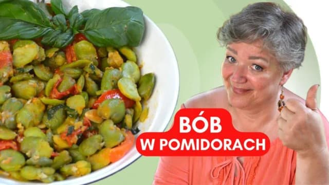 Przepis na Bób w pomidorach