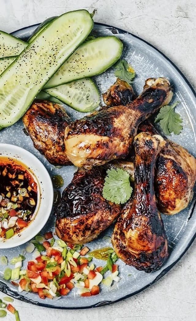 Przepis na Pieczone orientalne podudzia na ostro