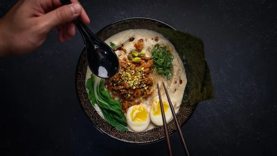 Przepis na Pistacjowy ramen tantanmen. Czyli Jak ugotować i jak przygotować Pistacjowy ramen tantanmen.